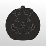 60 cm Kızgın Kabak Folyo Sticker
