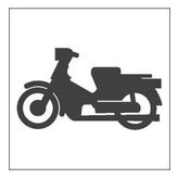 60 cm Motorsiklet Folyo Sticker
