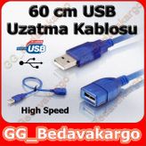 60 cm USB Uzatma Kablosu - Usb Erkek Usb Dişi