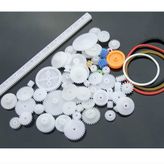 60 Parça Plastik Dişli Seti RC Çark Arduino