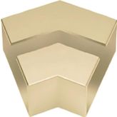 60X25 45 Derece Ortadan Kanallı Dirsek Bronz 2li