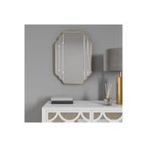 60x80 Bizoteli Duvar Dekor AynasıKonsol Aynası/Estetik Ayna Gold 60 x 80