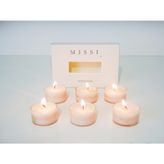 6LI GARDENYA KOKULU BİTKİSEL TEALIGHT MUM SETİ