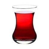 6'li Ince Belli Vefa Çay Bardağı - Renkli