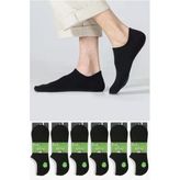 6'Lı Silikonlu-Dikişsiz-Bambu Sneaker(Görünmez) Çorap