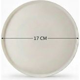 6'lı Toledo Pasta Tabağı 17CM Krem Rinart - 225 ml