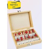 6mm Ahşap Freze Uç Seti 12 Parça
