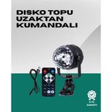 7 Farklı Aydınlatma Modu Ses Sensörlü Disko Topu Lambası