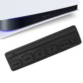 7 Pieces Silicone Dust Plugs Compatible with Ps5 Digital & Disc Edition Console Dust Cover, USB HDMI Interface Type A/C LAN Port Dustproof Protector Plug-Black(B)