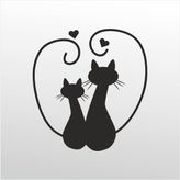 70 cm Kediler Folyo Sticker