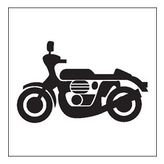 70 cm Motorsiklet Folyo Sticker