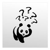 70 cm Panda Folyo Sticker