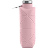 700 Ml katlanabilir Silikon Matara - Pembe - 0,70 L