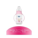 744 Pp Kulplu Biberon 150 Ml 6-18 Ay - Pembe