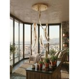 7'Li Yaprak Model Ledli Avize