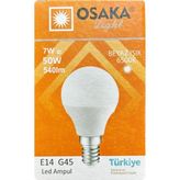 7W LED Mini Ampul, E14 Duylu, Beyaz Işık 6500K
