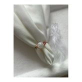 8 Mm Opal Taşı Bakır Tel Yüzük