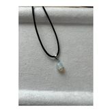8 mm Opal Taşı İp Deri Kolye