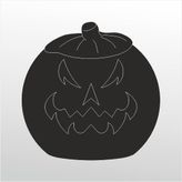 80 cm Kızgın Kabak Folyo Sticker