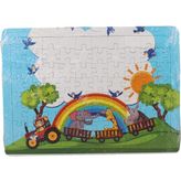 80 Parça Çocuk Puzzle Gökkuşağı