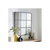 80x95 Çok Bölmeli Ayna/Dekor Ayna/Siyah Çerçeveli Ayna/Bizoteli Ayna Siyah 80 x 950