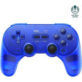 8bitdo Pro 2 Bluetooth Controller Kablosuz Hall Effect Oyun Kolu ,nintendo Switch/switch 2,pc, Android,steam Deck ,apple ,macos, Raspberry Pi Transparan Mavi