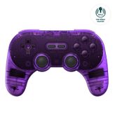 8Bitdo Pro 2 Bluetooth Controller with Hall Effect Joysticks, 2 Pro Back Paddle Buttons,Wireless Gaming Controller for Switch/Switch 2,PC, Android,and Steam Deck & Apple(Transparent Purple Edition)