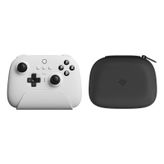8Bitdo Ultimate Bluetooth Controller with Charging Dock and Travel Case, Wireless Gamepad with Hall Sensor Joystick, Compatible with Switch, Steam Deck and Window 10 (White)