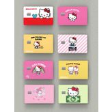 8Li Hello Kitty Set Cipli Veya Cipsiz Kart, Kredi Karti, Akbil Kaplama Stickeri