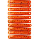 9 Ledli 10 Adet Parmak Led Turuncu