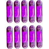 9 Ledli Tombul Parmak LED 10 Adet Mor