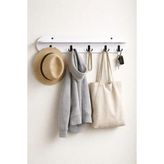 90 cm 5 Kancalı Duvara Monte Askılık - Beyaz