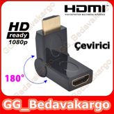 90 Derece Dirsek Uzatma Oynar Başlıklı Hdmı