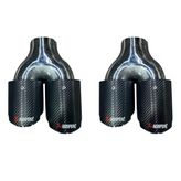 90 Mm Karbon Çiftli Sol Egzoz Ucu