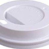 90 mm Karton Bardak Kapağı Beyaz (100'lü)
