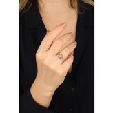 925 Ayar Gümüş Mistik Topaz Yüzük