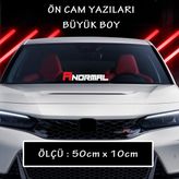 A Normal - Oto On Arka Cam Yazisi