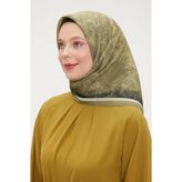A.Yeşil Ebruli Aura Eşarp