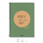 A4 Defter Düz 200 syf Yeşil Eco