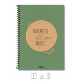 A4 Defter Kareli 200 syf Yeşil Eco
