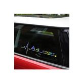 A4 Yan Cam Sticker Oto Kapı 20 Cm X 7 Cm Holo-Chroma