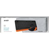 A4Tech Fg1010 2.4G Turuncu Q Fn- mm Klv+Optik Mouse Set
