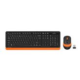 A4Tech FG1010 Siyah-Turuncu Q Kablosuz Klavye Mouse Seti