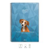 A5 Defter Kareli 200 syf Köpek Polygonal