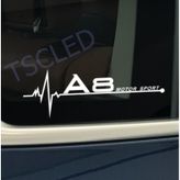A8 Kelebek Cam Audi Oto Araba Sticker