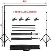 Aa Plus 2X2 Metre Fon Standı Background Stand 4 Mandal