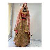 Aashiv's Collection Hint Elbisesi Kına Elbisesi PEMBE Tek Ebat
