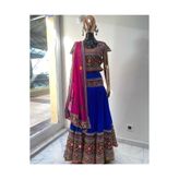 Aashiv's Collection Hint Elbisesi LACİVERT Standart