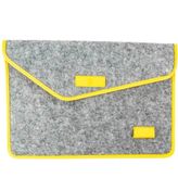 ABA Sarı Gri Keçe Laptop Çantası