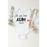 Abim Sever Uzun Kol Çıtçıtlı Bebek Body